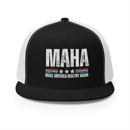 Embroidered Trucker Cap - MAHA Make America Healthy Again Hat